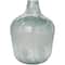 17" Frosted Spanish Bottle Recycled Glass Vase